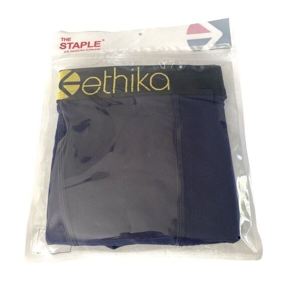 ethika Other - Ethika Men's Staple Boxer Navy/Gold Brief Size XL